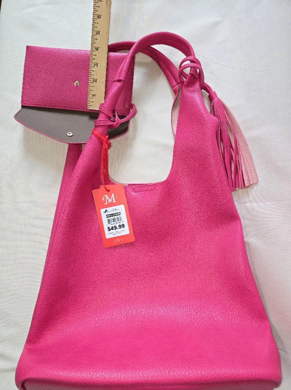 Montana West Hot Pink Hobo Purse with Matching Wallet